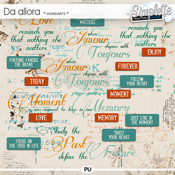 Da Allora (wordarts)