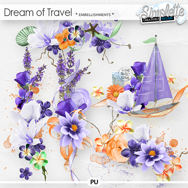 Dream of Travel (embellishments)