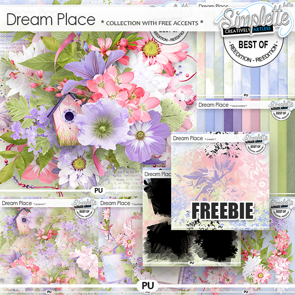 Dream Place (collection with free pack of stamps) by Simplette