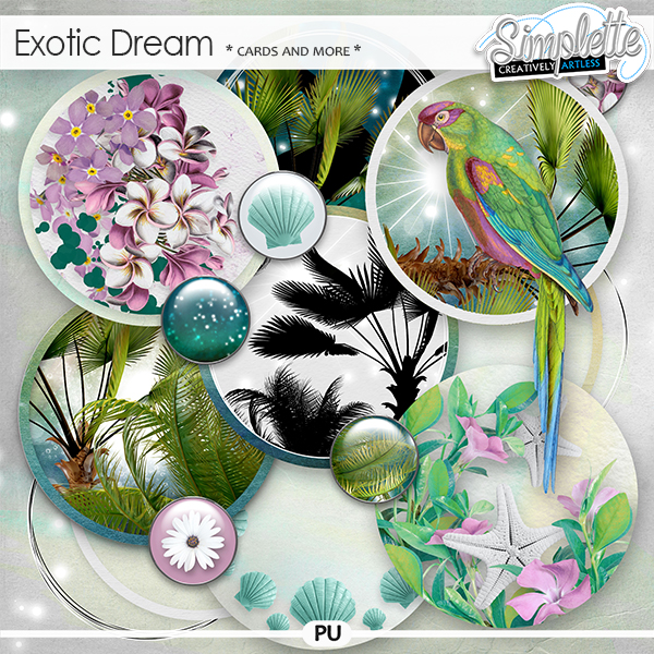 Exotic Dream (cards and more) by Simplette | Oscraps