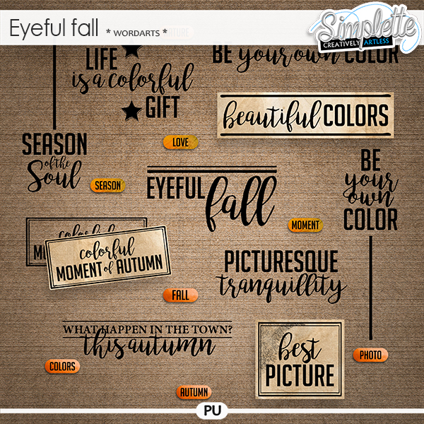 Eyeful Fall (wordarts) by Simplette