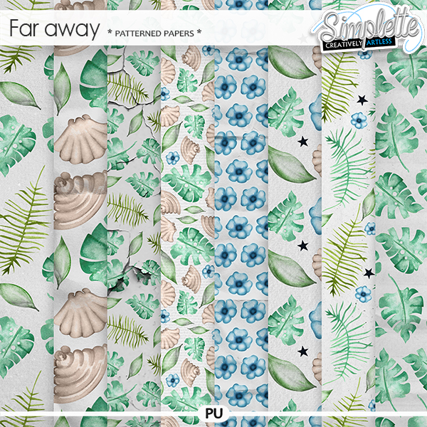 Far Away (patterned papers)