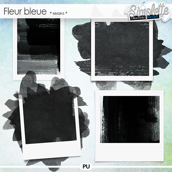 Fleur Bleue (masks) by Simplette | Oscraps