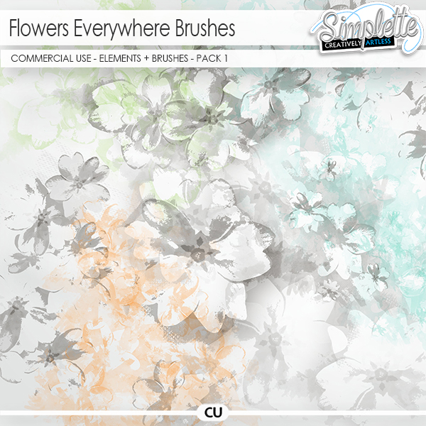 Flowers Everywhere - pack 1 (CU brushes)