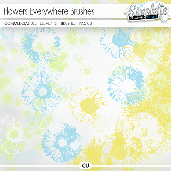 Flowers Everywhere - pack 3 (CU brushes) 