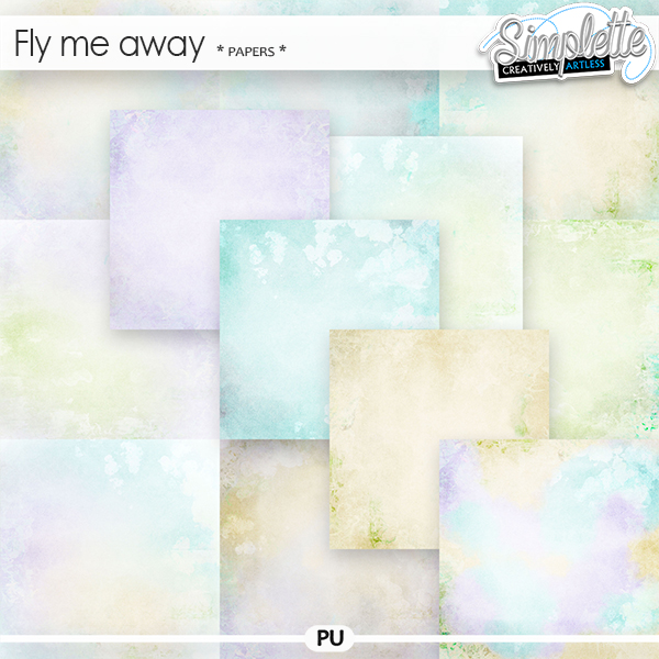 Fly me away (papers) by Simplette | Oscraps