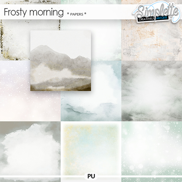 Frosty Morning (papers) by Simplette | Oscraps
