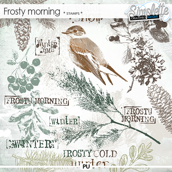 Frosty Morning (stamps) by Simplette | Oscraps