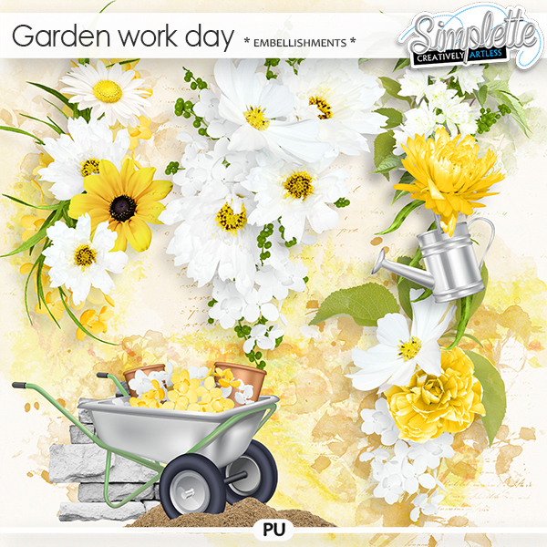 Garden Work Day (embellishments) by Simplette | Oscraps