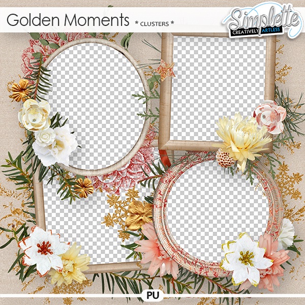 Golden Moments (clusters) by Simplette