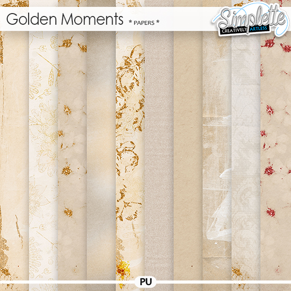 Golden Moments (papers) by Simplette