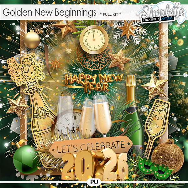 Golden New Beginnings (full kit) by Simplette