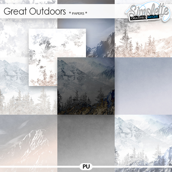 Great Outdoors (papers) by Simplette