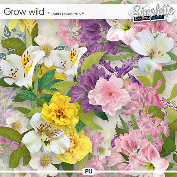 Grow wild (embellishments) by Simplette