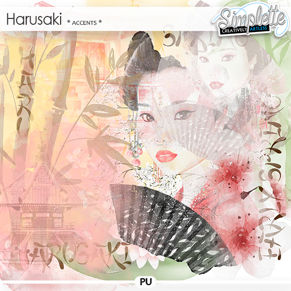 Harusaki (accents and words) by Simplette | Oscraps