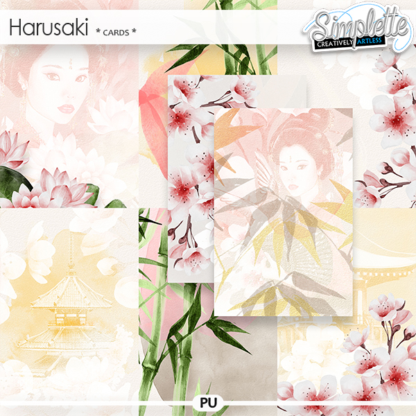 Harusaki (cards) by Simplette | Oscraps