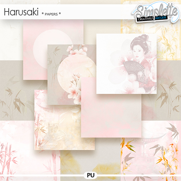 Harusaki (papers) by Simplette | Oscraps