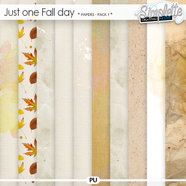 Just one Fall day (papers) pack 1 by Simplette | Oscraps Just one Fall day (papers) pack 1 by Simplette | Oscraps