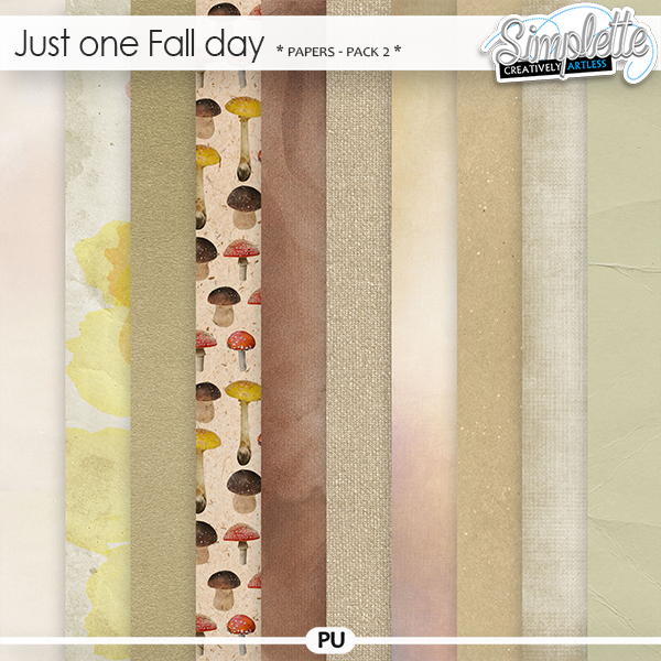 Just one Fall day (papers) pack 2 by Simplette | Oscraps