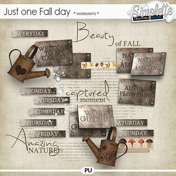 Just one Fall day (wordarts) by Simplette | Oscraps