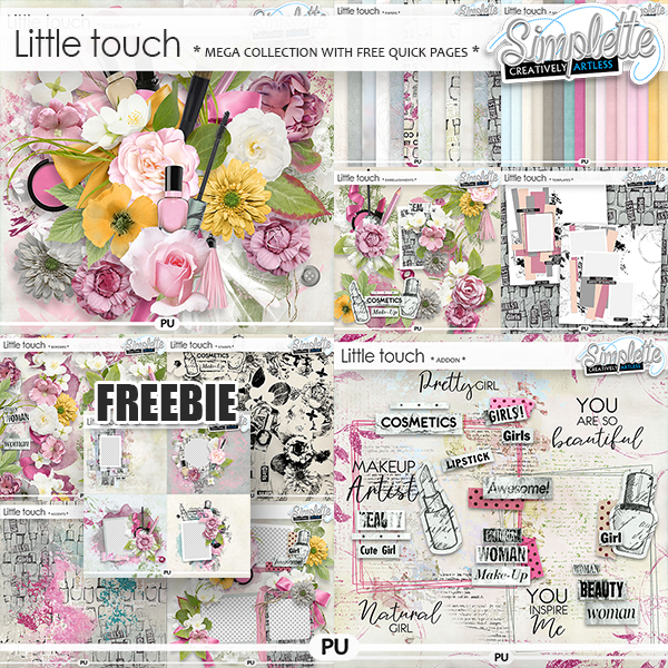 Little Touch (MEGA collection with FREE pack OFFERED) by Simplette | Oscraps