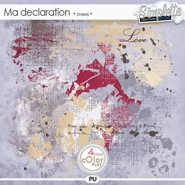 Ma Declaration (stains) by Simplette