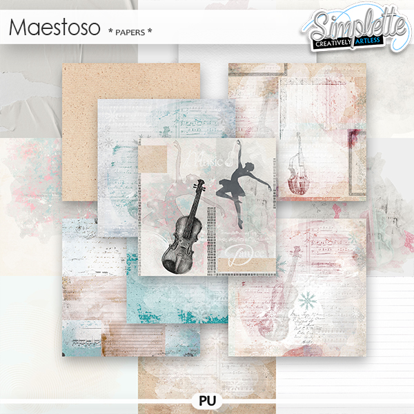 Maestoso (papers) by Simplette | Oscraps