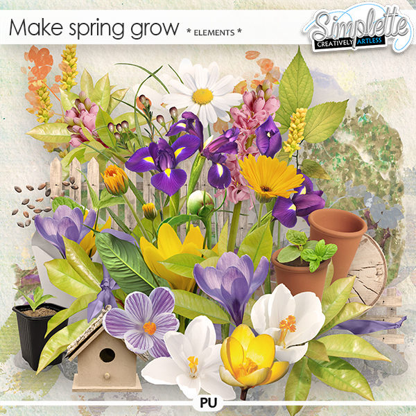 Make Spring grow (elements) by Simplette