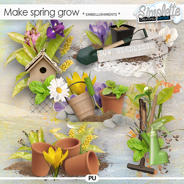 Make Spring grow (embellishments) by Simplette