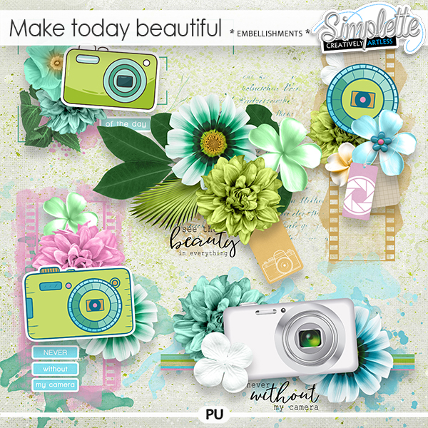 Make today beautiful (embellishments) by Simplette