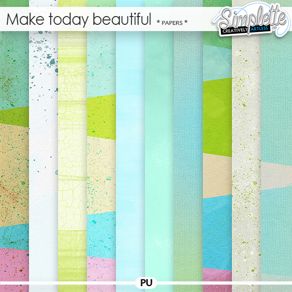 Make today beautiful (papers) by Simplette