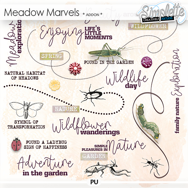 Meadow Marvels (addon elements) by Simplette