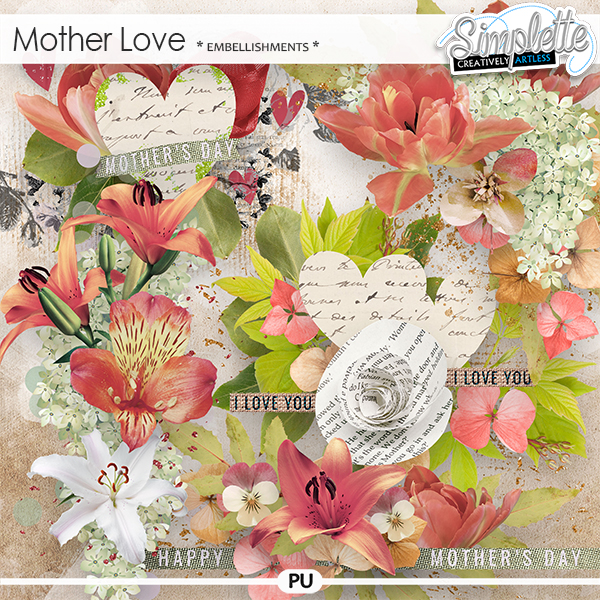 Mother Love (embellishments) by Simplette Mother Love (embellishments) by Simplette