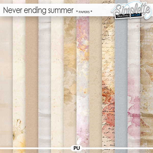 Never ending summer (papers) by Simplette