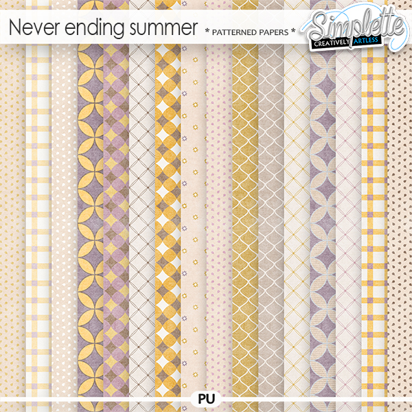 Never ending summer (patterned papers) by Simplette