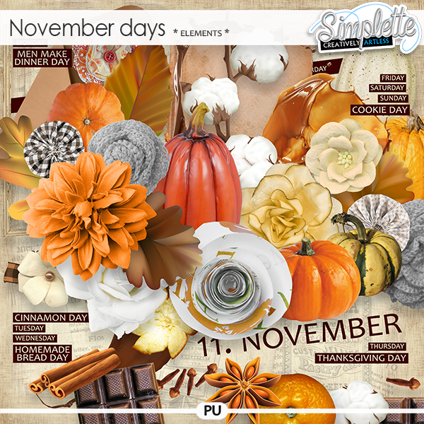 November Days (elements) by Simplette