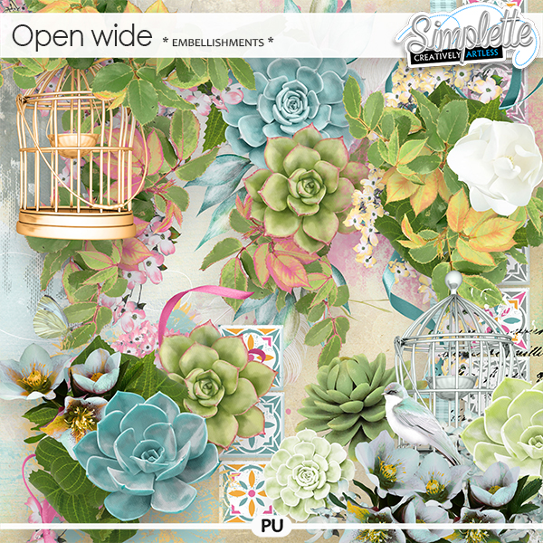 Open Wide (embellishments) by Simplette Open Wide (embellishments) by Simplette