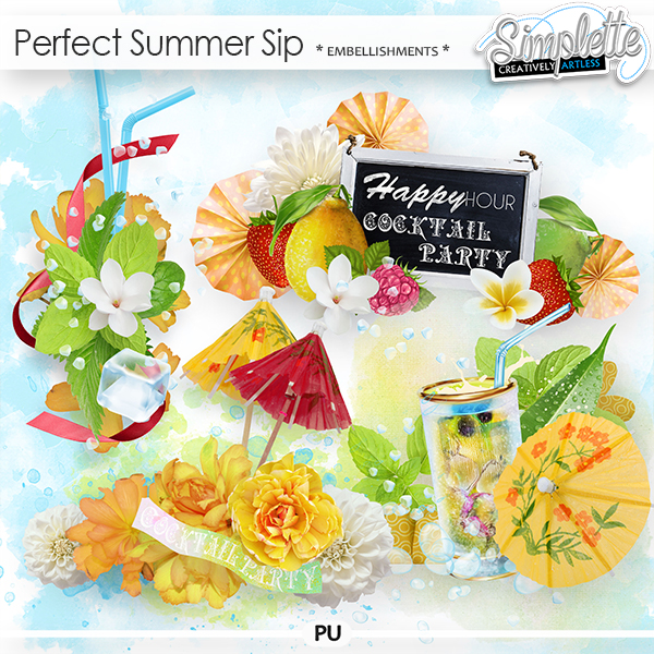 Perfect Summer Sip (embellishments)