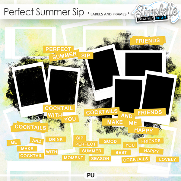 Perfect Summer Sip (labels and frames) Perfect Summer Sip (labels and frames)