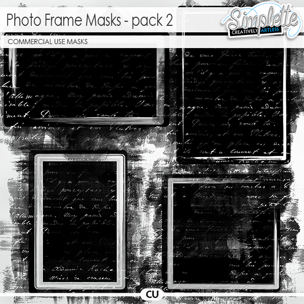 Photo Frame Masks (CU) pack 2 by Simplette