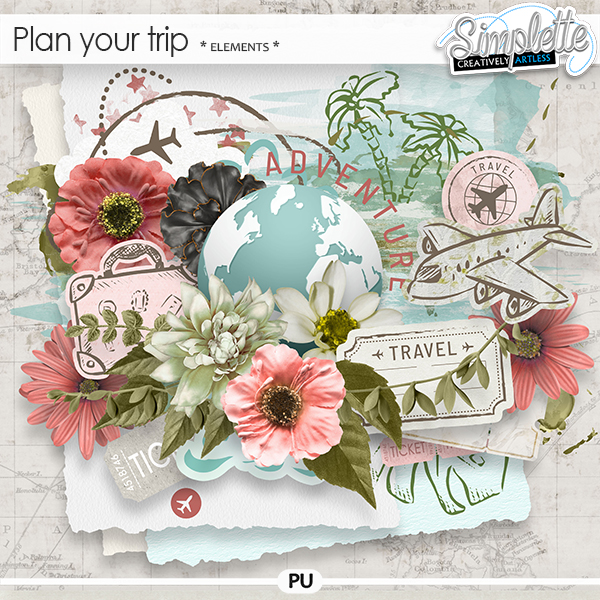 Plan your trip (elements) by Simplette