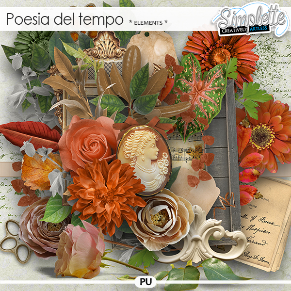 Poesia del tempo (elements) by Simplette | Oscraps