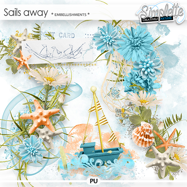 Sails away (embellishments) by Simplette