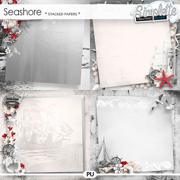 Seashore (stacked papers) Seashore (stacked papers)