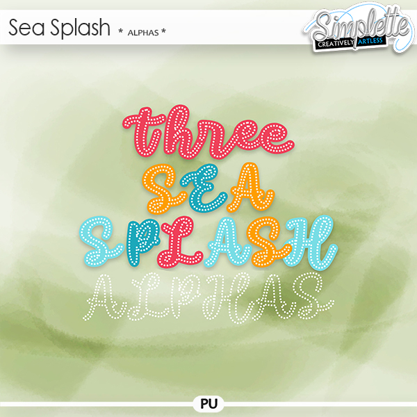 Sea Splash (alphas) by Simplette | Oscraps