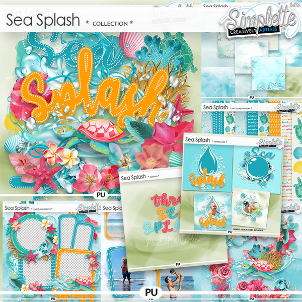 Sea Splash (collection) by Simplette | Oscraps
