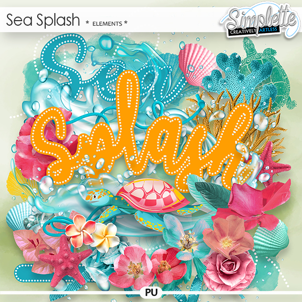 Sea Splash (elements) by Simplette | Oscraps