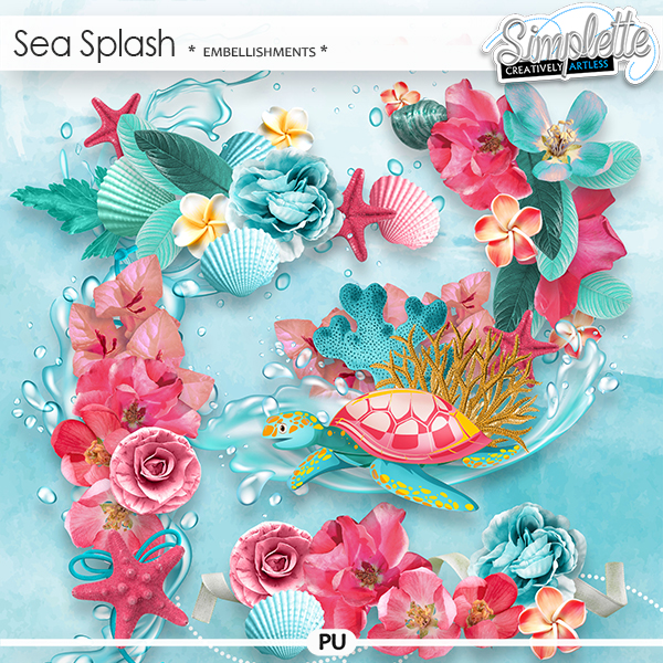 Sea Splash (embellishments) by Simplette | Oscraps