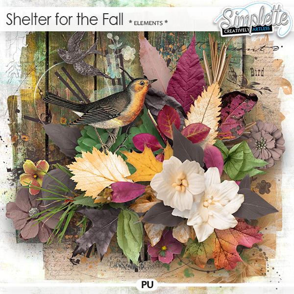 Shelter for the fall (elements) by Simplette | Oscraps