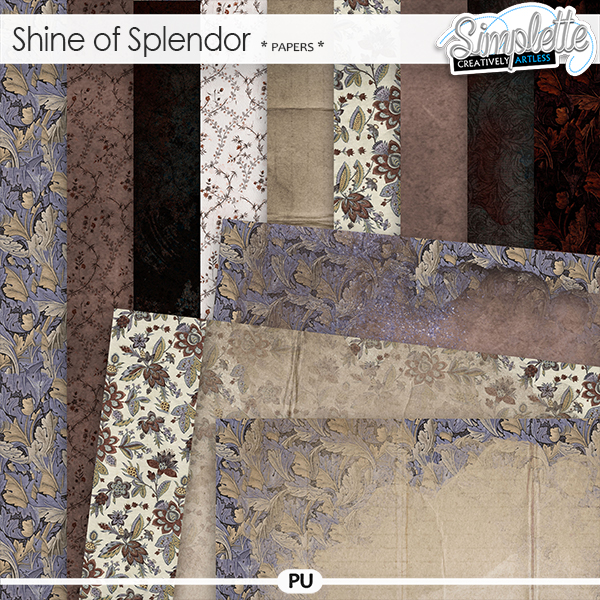 Shine of Splendor (papers) by Simplette | Oscraps